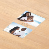 MOD H Duo Foto Save the Date Acryleinladungen (Ablage )