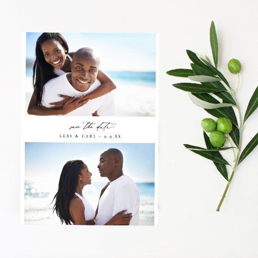 MOD H Duo Foto Save the Date Einladung