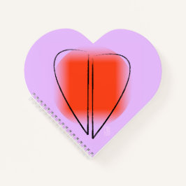 Mod Heart Heart Spiral Notebook Notizblock