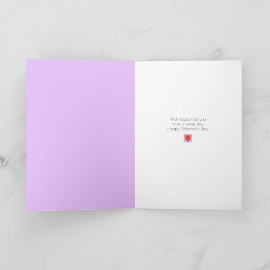 MOD Heart Liebe Sendet ein wenig Wish Valentine Karte (Innenseite)