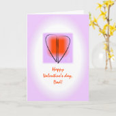 MOD Heart Liebe zu Vater Valentine Card Karte (Gelbe Blume)