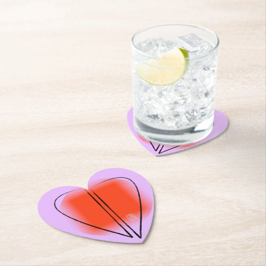 Mod-Heart-Papier-Untersetzer Untersetzer (Vor Ort)