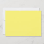 Mod Heart Save the Date einladen, gelb (Rückseite)