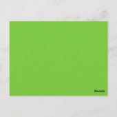 Mod Heart Tischnummer Postcard, grün (Rückseite)