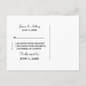 Mod Heart UAWG Postcard, rosa Einladungspostkarte (Rückseite)