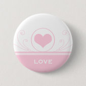 Mod Heart Wirbel Button, hellrosa Button (Vorderseite)