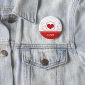Mod Heart Wirbel Button, rot Button (Beispiel)