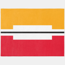 Mod Hellroter orangefarbener weißer geometrischer 