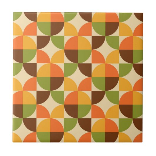 Mod-Herbst für geometrisches Muster Fliese (Vorderseite)