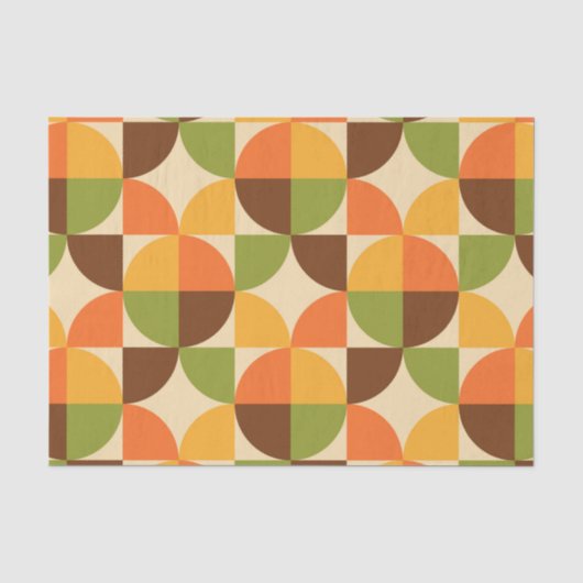 Mod-Herbst für geometrisches Muster Seidenpapier (Vorderseite)