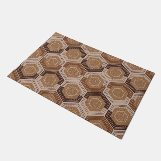 Mod Hexagonal Honeycomb Doormat Fußmatte (Schrägansicht)