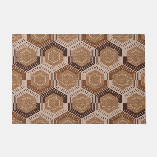 Mod Hexagonal Honeycomb Doormat Fußmatte (Vorderseite)