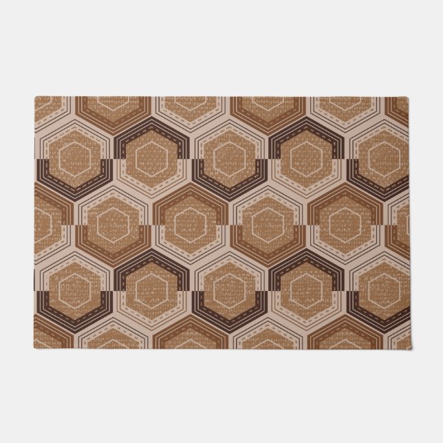 Mod Hexagonal Honeycomb Doormat Fußmatte (Vorderseite)