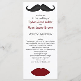 Mod Hochzeitsprogramm für Lippen und Schnurrbart Programm