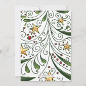 Mod Holiday Pattern, Feiertag Einladung (Rückseite)