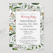 Mod Holiday Pattern, Feiertag Einladung (Vorne/Hinten)