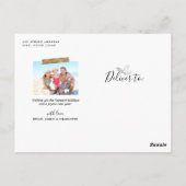 Mod Holly Gold Geo Foto Frame | Urlaubskarte Postkarte (Rückseite)