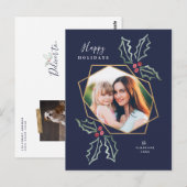 Mod Holly Gold Geo Foto | Urlaubskarte Postkarte (Vorne/Hinten)