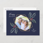 Mod Holly Gold Geo Foto | Urlaubskarte Postkarte (Vorne/Hinten)