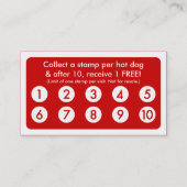 Mod Hot Dog Loyalität Karte (Rückseite)