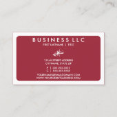 Mod-Hummer (farblich anpassbar) Visitenkarte (Rückseite)