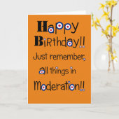 Mod-Humor Geburtstagskarte Karte (Gelbe Blume)