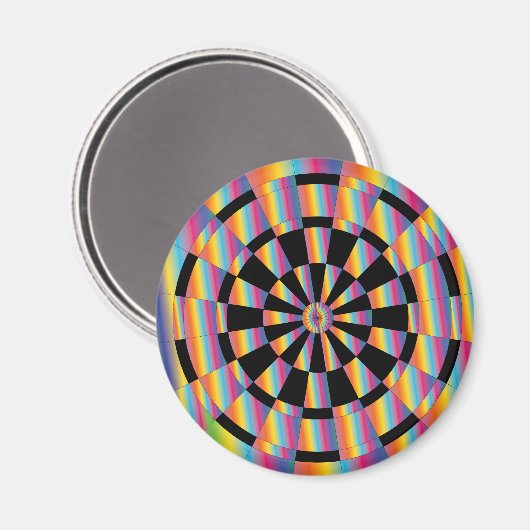 Mod Iridescent Dartboard Magnet (Vorderseite/Rückseite)