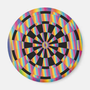 Mod Iridescent Dartboard Magnet
