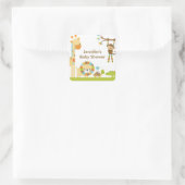 Mod Jungle Safari Baby Shower Stickers (Tasche)
