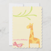 Mod Jungle Tier Einladungen zum Geburtstag (Rückseite)