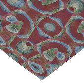 Mod kastanienbraunes Brown abstrakt Kurzer Tischläufer (Ecke)