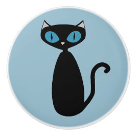 Mod-Katze - Kabinettgriff Keramikknauf