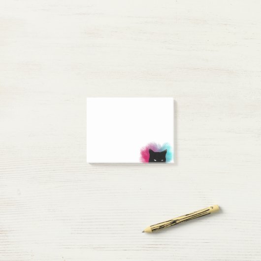Mod-Katze Post-it Klebezettel (Auf Schreibtisch)
