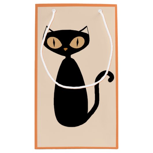 Mod-Katzen-Geschenk-Tasche Kleine Geschenktüte (Rückseite)