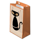 Mod-Katzen-Geschenk-Tasche Kleine Geschenktüte (Vorderseite Schrägansicht)