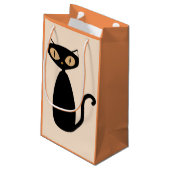 Mod-Katzen-Geschenk-Tasche Kleine Geschenktüte (Rückseite Schrägansicht)