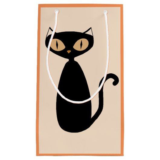 Mod-Katzen-Geschenk-Tasche Kleine Geschenktüte (Vorderseite)