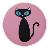 Mod-Katzen-kundenspezifische Farbe - Kabinettgriff Keramikknauf (Vorderseite)