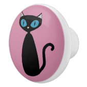 Mod-Katzen-kundenspezifische Farbe - Kabinettgriff Keramikknauf (Rechts)