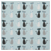 Mod-Katzen-multi Gewebe Stoff (Muster)