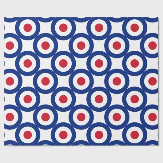 Mod - klassisches Roundel - Geschenkpapier (Flach)