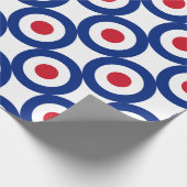 Mod - klassisches Roundel - Geschenkpapier (Ecke)