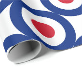 Mod - klassisches Roundel - Geschenkpapier (Rolleneckpunkt)