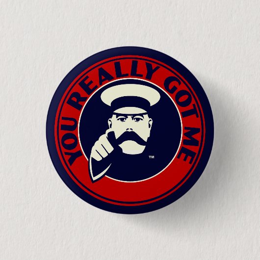 MOD-Knopf-Abzeichen. Die Schleifen "Sie got mich Button (Vorderseite)