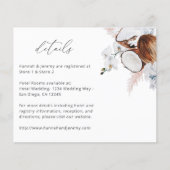 Mod Kokoskorallen und Weiße Blüten Details 2 Flyer (Vorne)