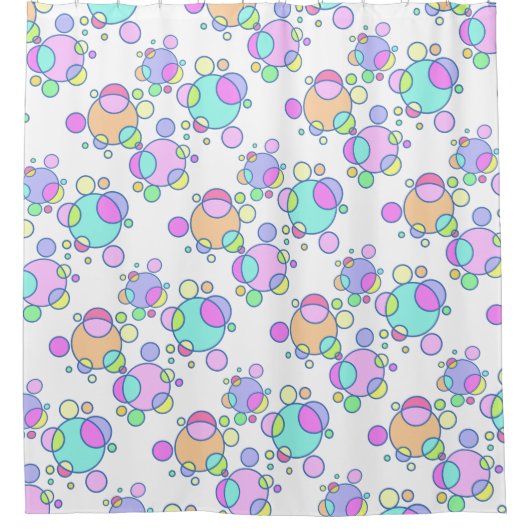 Mod Kosmischer Duschvorhang (Vorderseite)