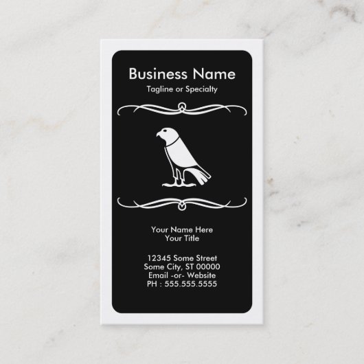 Mod Krähe Visitenkarte (Vorderseite)