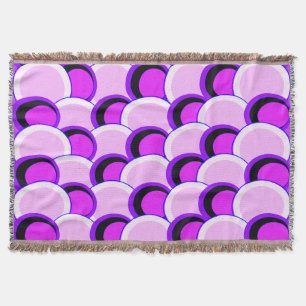 Mod Kreise Rosa und Lila Decke