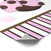 Mod Ladybug Baby Showbanner Poster (Ecke)