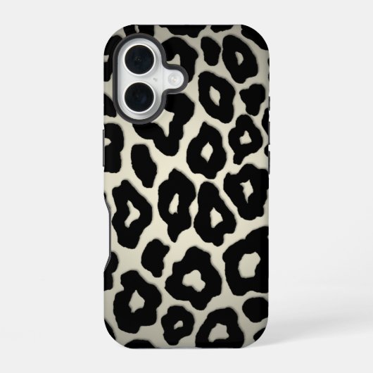Mod Leopard iPhone 16 Hülle (Rückseite)